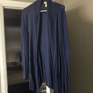 forever 21 long blue sweater